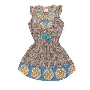 Bell by Alicia Bell Lola Floral Sheer Mini Dress S Boho Coverup Beach